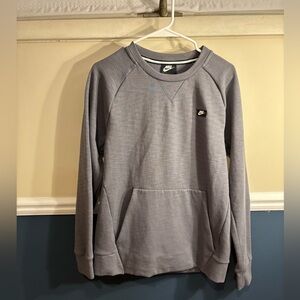 Unisex Nike Heather Gray Pullover Sweatshirt, Men’s Small & Women’s Medium
